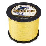 HERCULES 100M-2000M Yellow 10lb-300lb PE Braided Fishing Line 8 Strands HERCULES