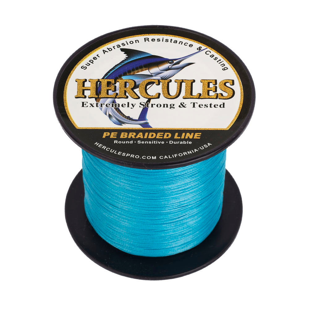 HERCULES 100M-2000M Blue 10lb-300lb PE Braided Fishing Line 8 Strands HERCULES