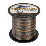 HERCULES 100M-2000M Camouflage 10lb-300lb PE Braided Fishing Line 8 Strands HERCULES
