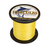 HERCULES 100M-2000M Yellow 10lb-300lb PE Braided Fishing Line 8 Strands HERCULES