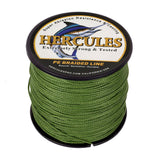 HERCULES 100M-2000M Army Green 10lb-300lb PE Braided Fishing Line 8 Strands HERCULES