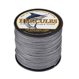 HERCULES 100M-2000M Grey 10lb-300lb PE Braided Fishing Line 8 Strands HERCULES