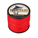 HERCULES 100M-2000M Red 10lb-300lb PE Braided Fishing Line 8 Strands HERCULES