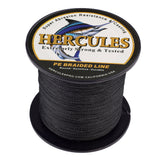 HERCULES 100M-2000M Black 6lb-100lb PE Braided Fishing Line 4 Strands HERCULES