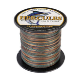 HERCULES 100M-2000M Camouflage 6lb-100lb PE Braided Fishing Line 4 Strands HERCULES