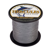 HERCULES 100M-2000M Grey 6lb-100lb PE Braided Fishing Line 4 Strands HERCULES