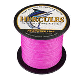 HERCULES 100M-2000M Pink 6lb-100lb PE Braided Fishing Line 4 Strands HERCULES