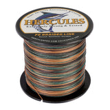 HERCULES 100M-2000M Camouflage 10lb-300lb PE Braided Fishing Line 8 Strands HERCULES