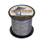 HERCULES 100M-2000M Grey 10lb-300lb PE Braided Fishing Line 8 Strands HERCULES