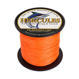 HERCULES 100M-2000M Orange 10lb-300lb PE Braided Fishing Line 8 Strands HERCULES