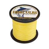 HERCULES 100M-2000M Yellow 10lb-300lb PE Braided Fishing Line 8 Strands HERCULES