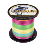 HERCULES 100M-2000M Multicolor 6lb-100lb PE Braided Fishing Line 4 Strands HERCULES