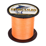 HERCULES 100M-2000M Orange 6lb-100lb PE Braided Fishing Line 4 Strands HERCULES