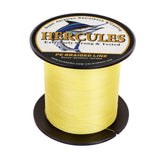 HERCULES 100M-2000M Yellow 6lb-100lb PE Braided Fishing Line 4 Strands HERCULES