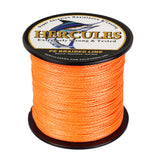 HERCULES 100M-2000M Orange 6lb-100lb PE Braided Fishing Line 4 Strands HERCULES