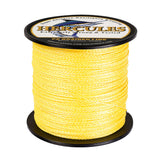 HERCULES 100M-2000M Yellow 6lb-100lb PE Braided Fishing Line 4 Strands HERCULES