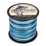 HERCULES 100M-2000M Camo Blue 10lb-300lb PE Braided Fishing Line 8 Strands HERCULES