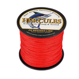 HERCULES 100M-2000M Red 10lb-300lb PE Braided Fishing Line 8 Strands HERCULES