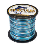 HERCULES 100M-2000M Camo Blue 10lb-300lb PE Braided Fishing Line 8 Strands HERCULES
