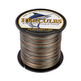 HERCULES 100M-2000M Camouflage 10lb-300lb PE Braided Fishing Line 8 Strands HERCULES