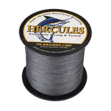 HERCULES 100M-2000M Grey 10lb-300lb PE Braided Fishing Line 8 Strands HERCULES