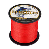 HERCULES 100M-2000M Red 10lb-300lb PE Braided Fishing Line 8 Strands HERCULES