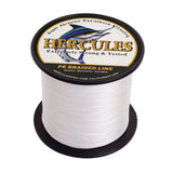 HERCULES 100M-2000M White 10lb-300lb PE Braided Fishing Line 8 Strands HERCULES