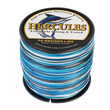 HERCULES 100M-2000M Camo Blue 10lb-300lb PE Braided Fishing Line 8 Strands HERCULES