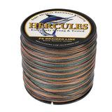 HERCULES 100M-2000M Camouflage 10lb-300lb PE Braided Fishing Line 8 Strands HERCULES
