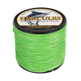 HERCULES 100M-2000M Fluorescent Green 10lb-300lb PE Braided Fishing Line 8 Strands HERCULES
