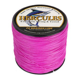 HERCULES 100M-2000M Pink 10lb-300lb PE Braided Fishing Line 8 Strands HERCULES