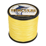 HERCULES 100M-2000M Yellow 10lb-300lb PE Braided Fishing Line 8 Strands HERCULES