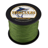 HERCULES 100M-2000M Army Green 10lb-300lb PE Braided Fishing Line 8 Strands HERCULES
