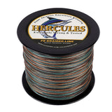 HERCULES 100M-2000M Camouflage 10lb-300lb PE Braided Fishing Line 8 Strands HERCULES