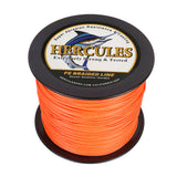 HERCULES 100M-2000M Orange 10lb-300lb PE Braided Fishing Line 8 Strands HERCULES