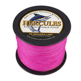 HERCULES 100M-2000M Pink 10lb-300lb PE Braided Fishing Line 8 Strands HERCULES