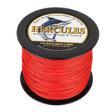 HERCULES 100M-2000M Red 10lb-300lb PE Braided Fishing Line 8 Strands HERCULES