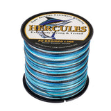 HERCULES 100M-2000M Blue Camo 6lb-100lb PE Braided Fishing Line 4 Strands HERCULES