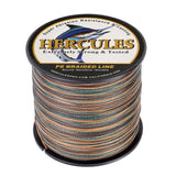 HERCULES 100M-2000M Camouflage 6lb-100lb PE Braided Fishing Line 4 Strands HERCULES
