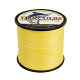 HERCULES 100M-2000M Yellow 6lb-100lb PE Braided Fishing Line 4 Strands HERCULES