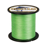 HERCULES 100M-2000M Fluorescent Green 6lb-100lb PE Braided Fishing Line 4 Strands HERCULES