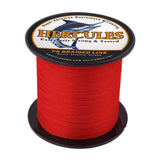 HERCULES 100M-2000M Red 6lb-100lb PE Braided Fishing Line 4 Strands HERCULES