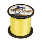 HERCULES 100M-2000M Yellow 6lb-100lb PE Braided Fishing Line 4 Strands HERCULES