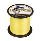 HERCULES 100M-2000M Yellow 6lb-100lb PE Braided Fishing Line 4 Strands HERCULES