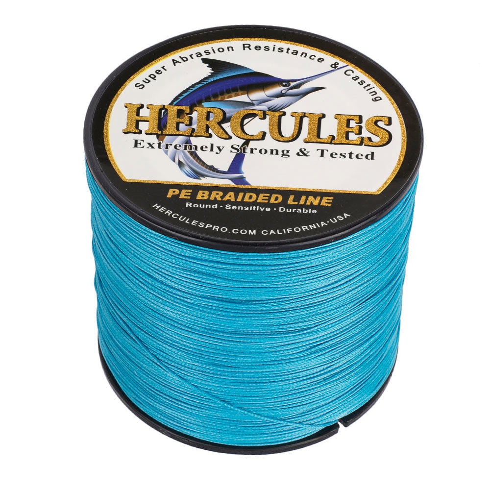 HERCULES 100M-2000M Blue 10lb-300lb PE Braided Fishing Line 8 Strands HERCULES
