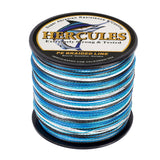 HERCULES 100M-2000M Blue Camo 6lb-100lb PE Braided Fishing Line 4 Strands HERCULES