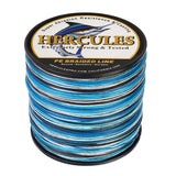 HERCULES 100M-2000M Camo Blue 10lb-300lb PE Braided Fishing Line 8 Strands HERCULES