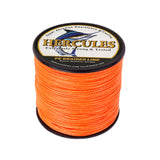 HERCULES 100M-2000M Orange 6lb-100lb PE Braided Fishing Line 4 Strands HERCULES