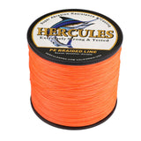 HERCULES 100M-2000M Orange 10lb-300lb PE Braided Fishing Line 8 Strands HERCULES