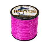 HERCULES 100M-2000M Pink 6lb-100lb PE Braided Fishing Line 4 Strands HERCULES